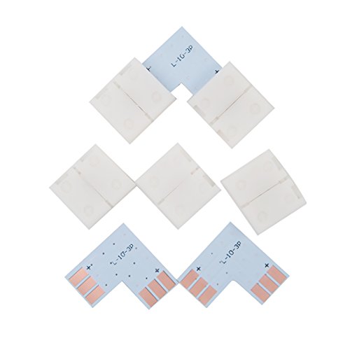 BTF-LIGHTING 10 Sets 3PIN 10mm 0.39in Width Right Angle L Shape Solderless Corner Connector for WS2811 WS2812B SK6812 LED Strip No Soldering Can't Support 144LEDs/m or ALTOVE LED Lights by BTF-LIGHTING - Image 5