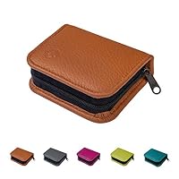 Homöopathische Taschenapotheke für Globuli, leer, Globuli-Tasche für 12 Globuli-Röhrchen (Glas), handgemacht aus echtem Leder (anthrazit-grau) Drogerie & Körperpflege