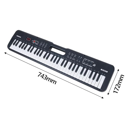 Tastiera Elettronica 61 Tasti Per Principianti | Portatile, Con Microfono, 16 Toni, 8 Ritmi, Alimentazione USB O Batterie - Ideale Per Bambini