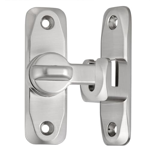 INIRET 3 Packs Barn Door Latches,Silver 90/180 Degree Gate Lock,Zinc Alloy Right Angle Door Lock Latch,Flip Gate Latches Hardware,Door Security Sliding Door Latch Lock fo Cabinets,Bathroom,Barn Door by INIRET - Image 7