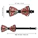 WUXEKZO Men's Boys Pre-Tied Bow Tie for Party, Festivals, Graduation, Fashion Christmas Elk Wood Snowflake Holly Stocking Creative Cravat Necktie