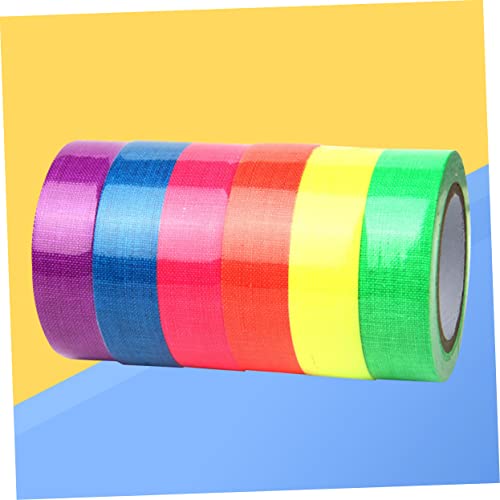 Generic 6 Rolos Brilha Na Fita Escura Fita Fluorescente Fita De Brilho Para o Palco Fita De Luz Neon