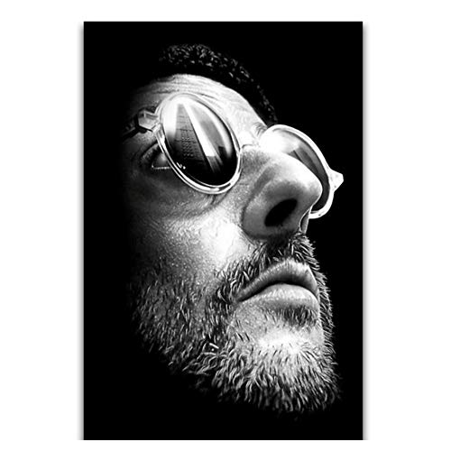 Suuyar Affiche Leon Le Professionnel Classique Film Jean Reno Acteur Mur Art Peinture Impression sur Toile Affiche Décoration de La Maison-50x70 cm sans Cadre