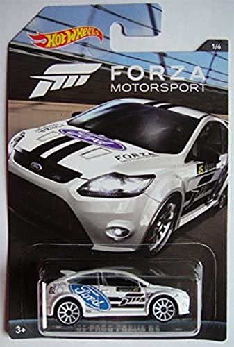 HOT WHEELS FORZA MOTORSPORT SERIES WHITE '09 FORD FOCUS RS 1/6