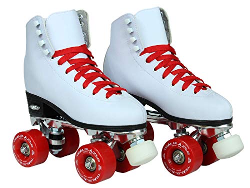Epic Skates Classic High-Top Quad Roller Skates With Red Wheels, Ladies 10 #TOP4