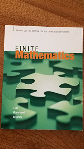 Finite Mathematics - Fourth Custom Edition for ... 1323403248 Book Cover