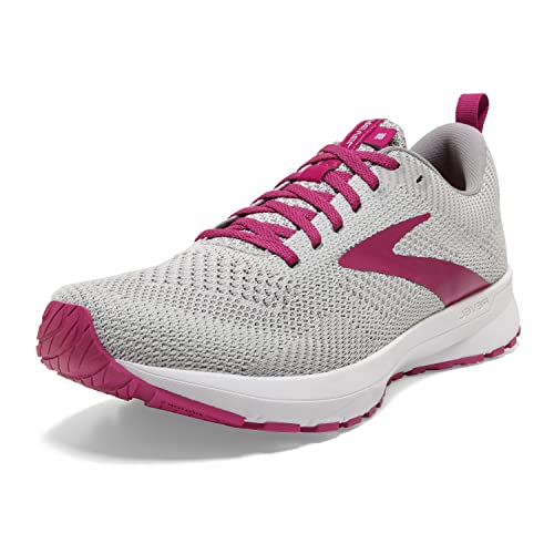 Brooks Damen Revel 8 Laufschuh - Weiß/Chateaugrau In Wide Weite