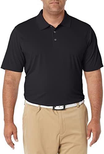 Amazon Essentials Men's Regular-Fit Quick-Dry Golf Polo Shirt (Available in Big & Tall), Black, X-Large
