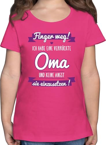 T-Shirt Mädchen - Statement Sprüche Kinder - Finger Weg ich...