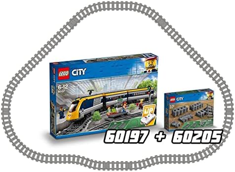 LEGO 60205 City Tracks 20 Pieces Extention Accessory Set, Building Toy Train Track Expansion, Toys for Kids