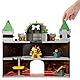 Jakks Pacific Nintendo Super Mario Deluxe Bowser’s Castle-Spielset mit 6 cm großer, exklusiver, beweglicher Bowser-Actionfigur, interaktives Spielset mit authentischen In-Game-Sounds