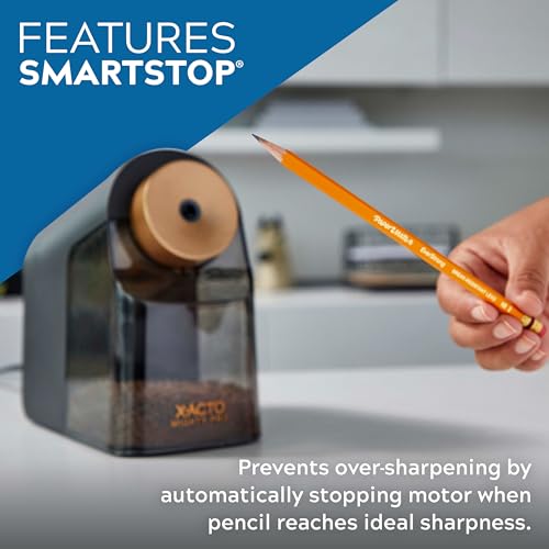 X-ACTO Mighty Pro Electric Pencil Sharpener, Black, 1 Count - Back to School, Teacher, Classroom Supplies by X-Acto - Image 3