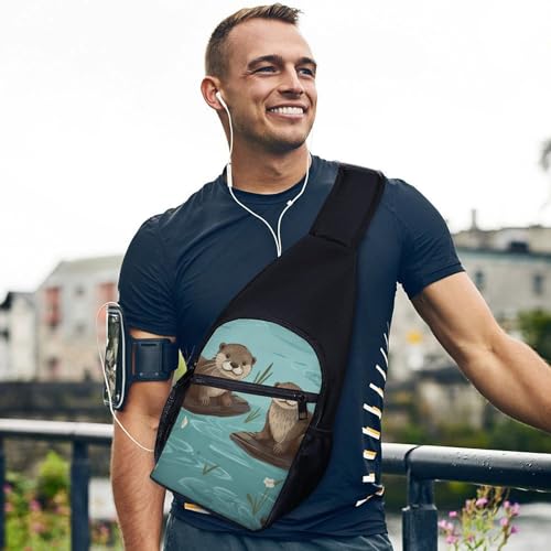 Mochila deportiva ligera para hombro y pecho miniatura 3