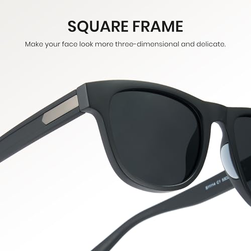 Cyxus Vintage Polarized Sunglasses for Men Retro Oval Frame UV Protection Sun Glasses4