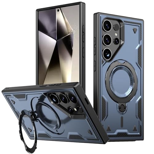 Galaxy S25FE �p �P�[�X MagSafe�Ή� 360°��] �����O �X�^���h�@�\ �M�����N�V�[ S25FE �X�}�z�J�o�[ ���C�A���X�[�d�Ή� �J�����ی� �ϏՌ� �Ռ��z�� �c�����Ή� �S�ʕی� �����h�~ �w��h�~ �w�� �J�o�[ �ČRMIL�K�i