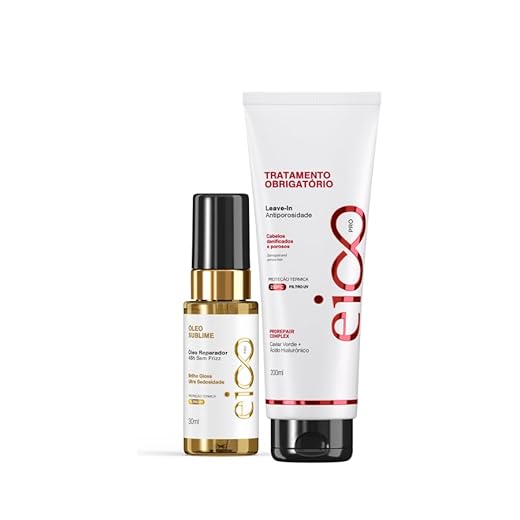 Óleo Reparador De Pontas Sublime Argan e Abacate Anti Frizz 30ml e Protetor Térmico Leave-in Finalizador Obrigatório 200ml