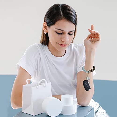 Viqwyic Wristlet Bracelet Keychain With Wallet For Women, Silicone Beaded Keychain Bangle Car Key Rings Card Holder (R Zipper) #TOP4