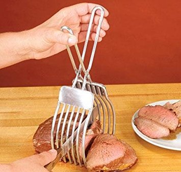 ROAST SLICING TONGS 11-1/8" L x 3