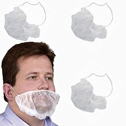 120Pcs Non-Woven Beard Nets Fabric Beard Guard Beard Protector Beard Net Disposable Beard Cover For Hair Nets Food Service Food Service Kitchen Sanitary Supplies #TOP4