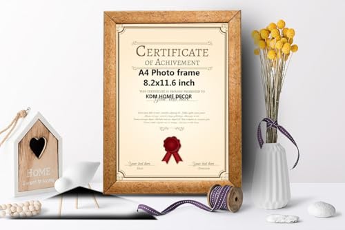 Image of A4 Size Photo Frame For wall hanging Set of 1 golden Picture Frame For Home and Office Decoration, Size -8x12 Inches