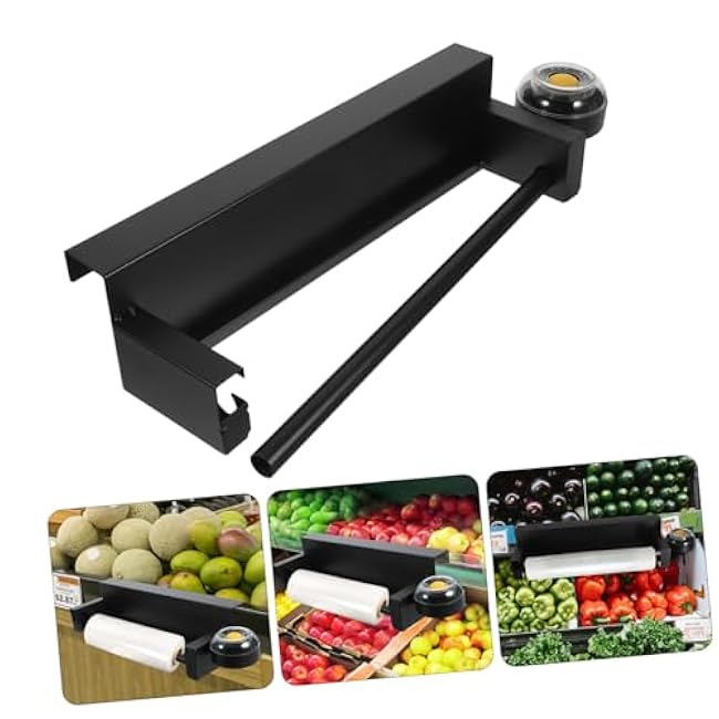 Supermarket Produce Bag Holder Plastic Bag Dispenser Produce Roll Bag Rack Vegetable Bag Holder Space-saving Design Easy Installation