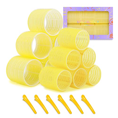 Bestienoly Hair Rollers For Long Hair, 18Pcs Velcro Rollers For Hair, Rollers Hair Curlers, Hair Rollers For Medium Hair With Duckbill Clips And Comb, 2 Sizes Self Grip Jumbo Large Hair Rollers For Long Short Thick Fine Thin Hair #TOP4