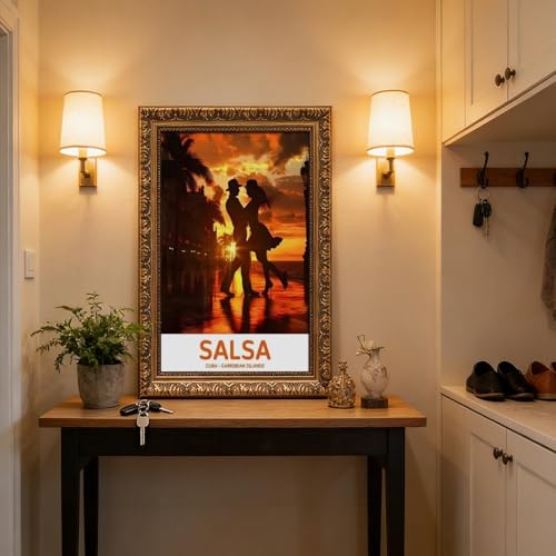 Impression sur toile studio salsa pour habiller un grand mur vide de salon