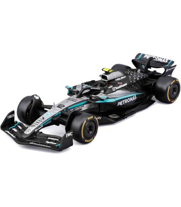 Bburago - F1 Mercedes-AMG W16 2025#12 Antonelli, 1:43 Scale Diecast Car with Authentic Details, F1 Mercedes Replica, Silver/Black Livery, Official Licence, Recommended Age 3+ Years โ image 1