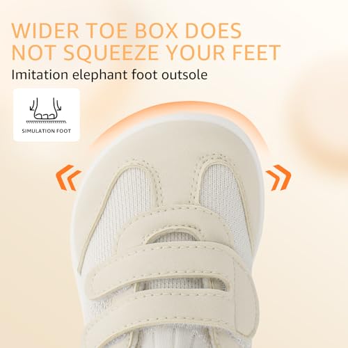 Toddler Wide Toe Box Barefoot Shoes Boys Girls Sneaker Tennis Sneakers Breathable Non-Slip First Walking Shoe School Activities4