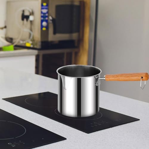 Stainless Steel Small Deep Fryer Pot Kitchen Frying Pan Japanese Only (Only Pot 12.5cmx13cmx27.7cm)