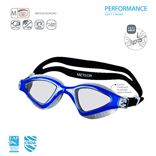 Oculos Meteor Speedo Unissex Único Prata Cristal