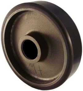 8" x 4" Crown Pallet Jack Load Wheel Less Bearings, Poly on Cast Iron