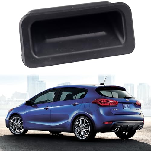 E-Vniko Rear Trunk Handle Boot Release Switch Compatible for Kia Forte 5 2011-2018 Replace Tailgate Door Hatch Liftgate Latch Lid Button Switch Black 81260-1M500