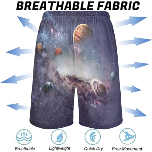 visesunny Men's Pajama Shorts Sleep Pants Summer Active Shorts Athletic Shorts for Men Elastic Shorts S-XXL 6