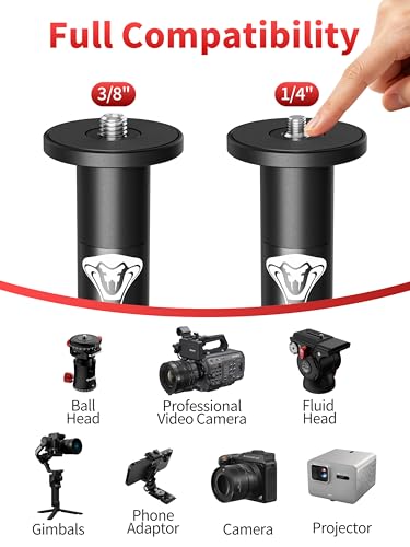 Image of IFOOTAGE Cobra RB-A300,Round Base Monopod,Professional Camera Aluminium Monopod with Quick Adjustment Height Buckle,Compatibility DSLR Cameras Camcorders(59.44Inc)