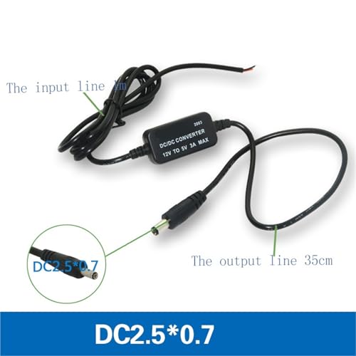 Convertisseur 12V 5V DC 5.5x2.1mm câble abaisseur tension voiture - 5