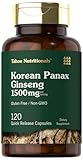 Carlyle Korean Panax Ginseng | 1500mg | 120 Capsules | Non-GMO and Gluten Free Supplement | Tahoe Nutritionals