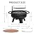 Panovue 32 Inch Outdoor Fire Pit with Grill, Wood Burning Firepit for Outside with Lid/Fire Poker, Metal Round Fire Pit Table for Patio Backyard Garden Bonfire Party