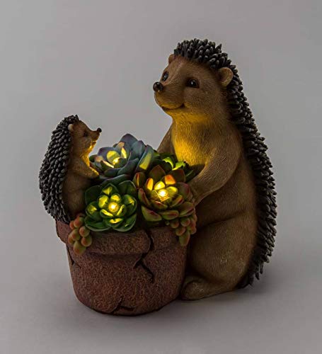 Statue de jardin solaire hérisson étanche sans fil 23cm - 3