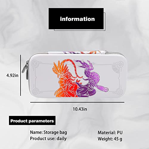 Coque compatible avec Switch et Switch OLED Coque de transport rigide avec rangement pour 10 jeux console et accessoires – vue 2