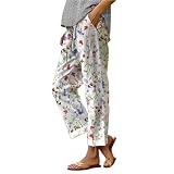 Design : Pantalon en Lin Femme Lignes modernes avec détails originaux, pantalon jogging homme femme alliant style chic et décontractée.