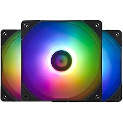 Ventilador 120 Thermalright TL-C12B-S X3 Ventilador de CPU ARGB de 120mm, con velocidad de 1500RPM,Ventilador de PC silencioso PWM de 4pin, para ventilador de CPU con rodamiento S-FDB