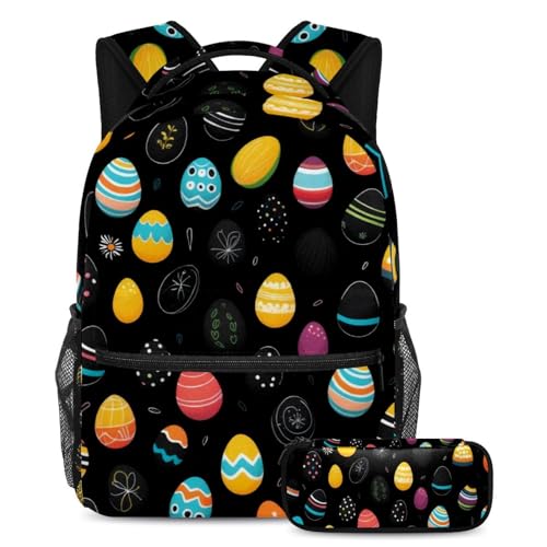 Offrez cet ensemble sac à dos œuf de Pâques avec trousse, le cadeau utile pour filles et garçons