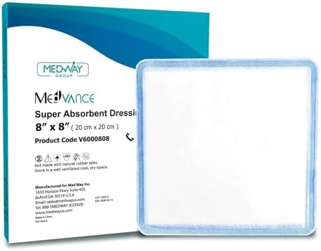 MedVance Super Absorbent Dressing, Dressing Pads for Wound Care, ...