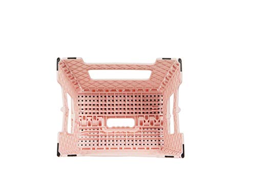 Inspired Living FOLDING STEP STOOL HEAVY DUTY Furniture11, 9" High, BLUSH PINK