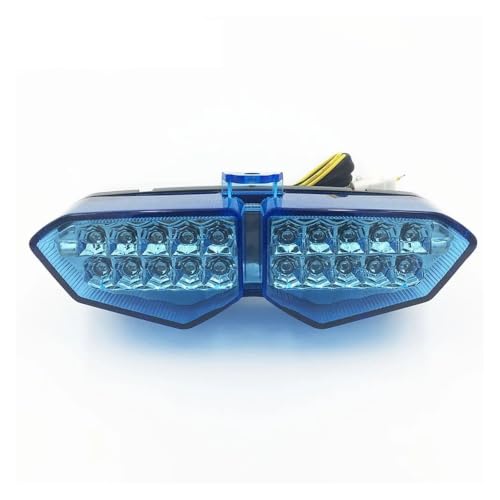 Luz trasera moto YZF R6 LED freno e intermitentes integrados azul
