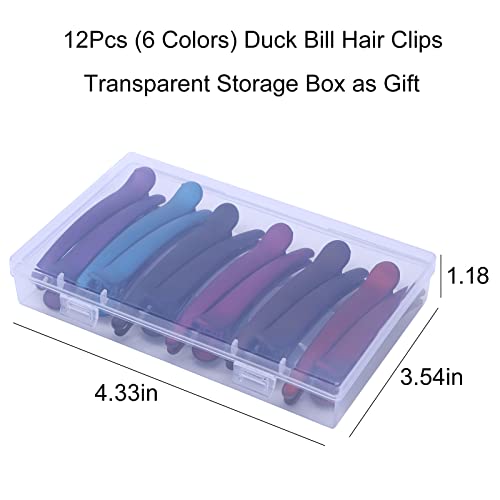 Pinzas de cabello coloridas de plástico 12 pcs miniatura 5