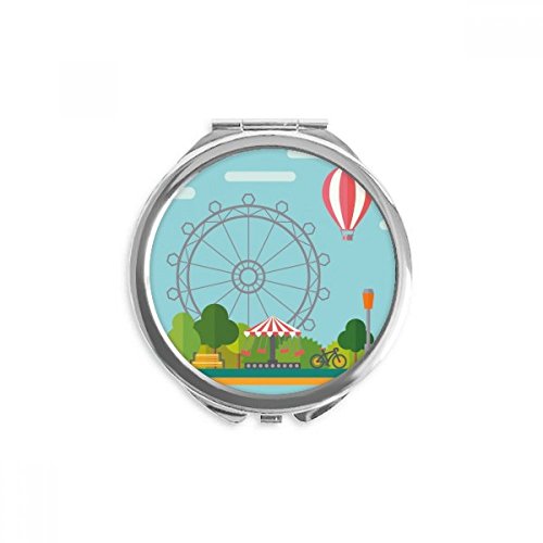 Miroir de poche grande roue pour un maquillage parfait lors de vos sorties