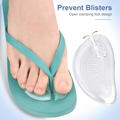 3 pares de protectores transparentes de gel para pie cómodo miniatura 6