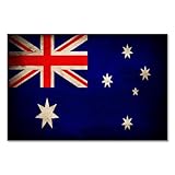 Postereck - 0376 - Vintage Flagge, Fahne Australien Canberra - Unterricht Klassenzimmer Schule Wandposter Fotoposter Bilder Wandbild Wandbilder - Poster - 3:2-30,0 cm x 20,0 cm